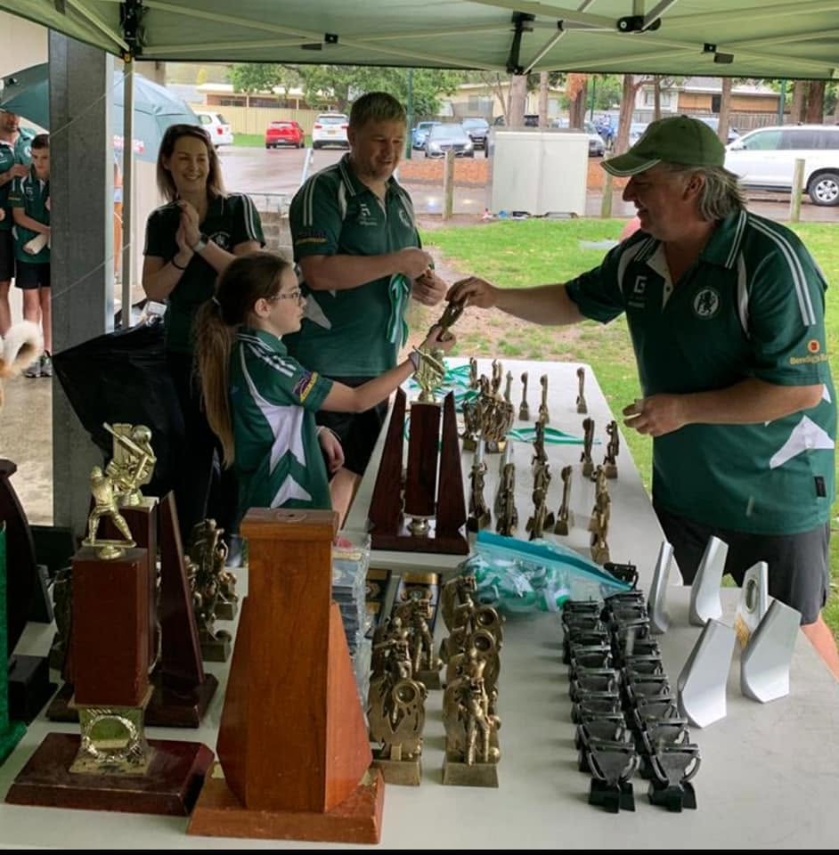 Presentation day trophy table