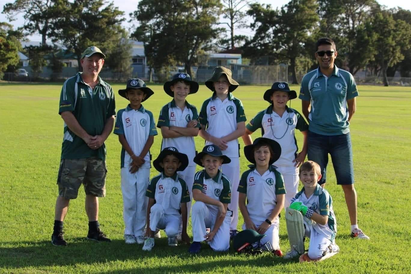 Junior team with their two coaches